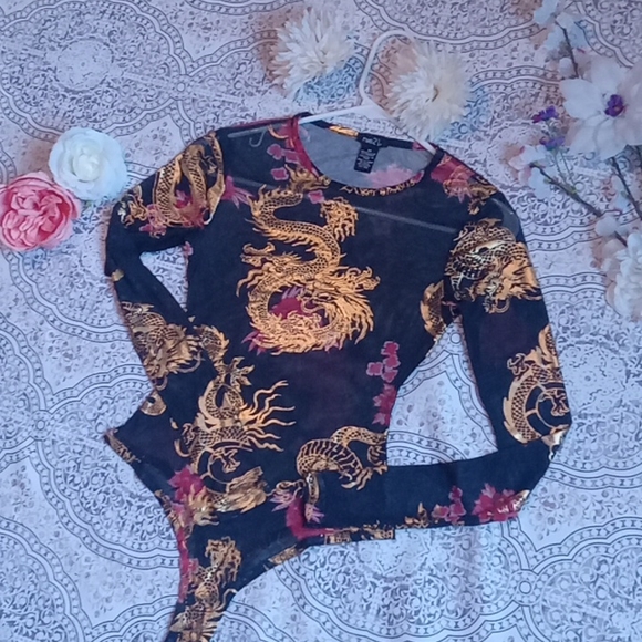 Black Sheer bodysuit - Picture 2 of 14